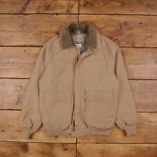 Vintage Mighty Mac Bomber Jacket M 80s USA Made Brown