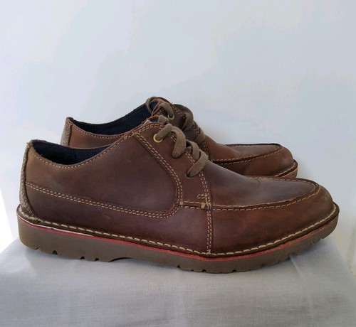 Clarks mens dark brown lace - dark, up