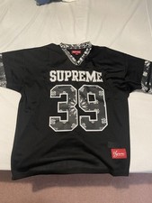 Supreme Bandana Black Football Jersey Size M