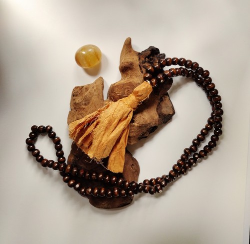 Gold sari silk tassel 108 - gold,