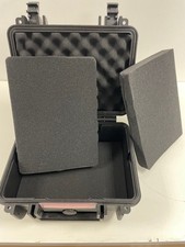 Hard camera case with foam