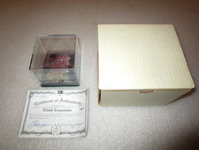 Authentic RMS Titanic Coal Recovered in 1994 with Mirrored 3.5" Display Case COA