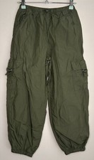 Next cargo trousers Age 9 Khaki Green Soft lined cotton Pockets Adjustable Waist