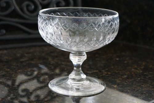 Antique cut crystal pedestal - cut,