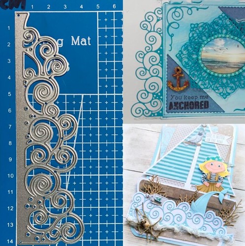 Wave border metal cutting dies - border,