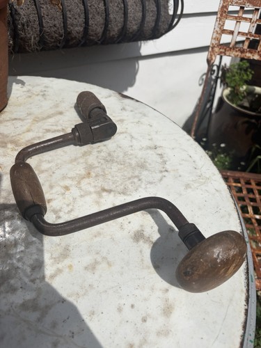 Vintage hand base drill brace - hand,