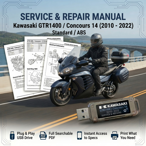 Kawasaki gtr1400 zg1400 2008 - zg1400,