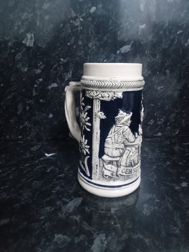 Vintage german beer stein - german,