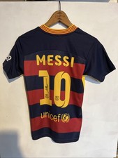 Barcelona Lionel Messi Signed Child’s Sized Shirt