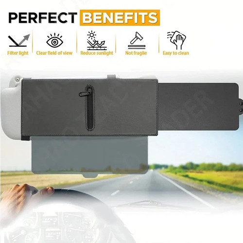 Car sun visor shade extender - car,