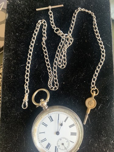 Gents silver 800 pocket - , watch