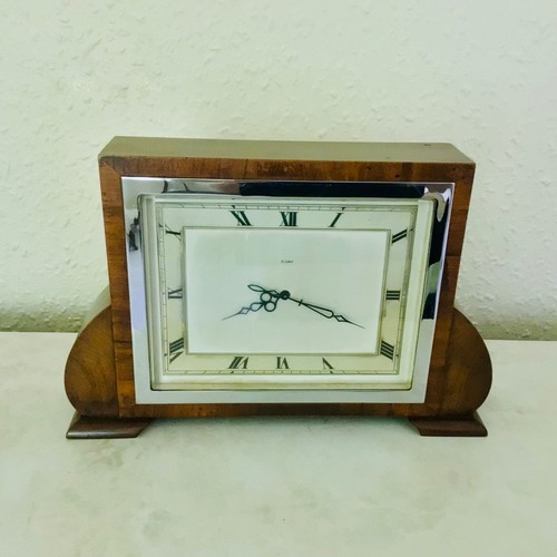 Art deco mantle clock - art,