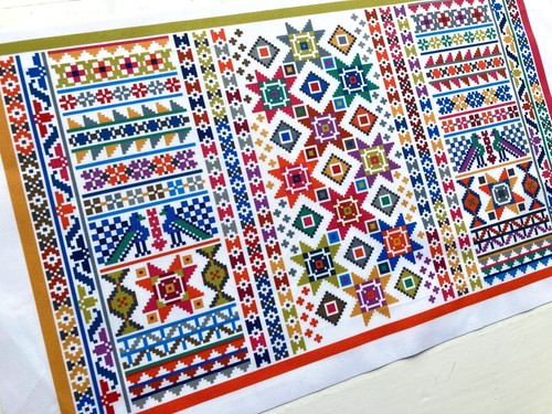 Fabric panel cotton sewing - cotton,