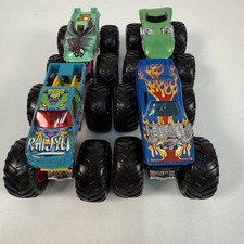 Hotwheels Monster Trucks Job Lot Of 4 Diecast, 1:64 Scale