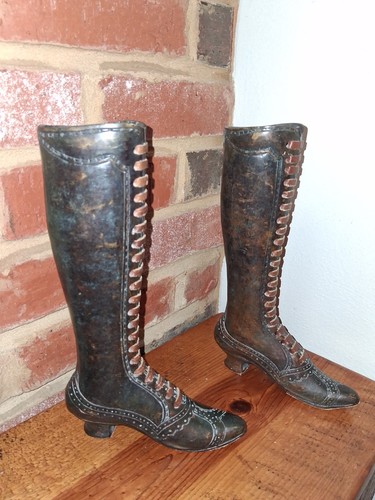 Bronze boots victorian - bronze,