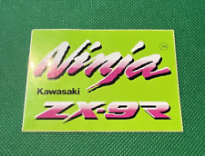 KAWASAKI NINJA ZX-9R- MOTORSPORT -  VINTAGE ORIGINAL STICKER 90 X 63 MM - VGC