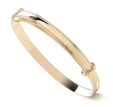 9ct Gold Expanding Baby Bangle