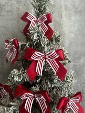 Christmas Tree Candy Cane Bows X20 Christmas Tree Decorations
