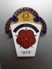 1972 Mark Benevolent Fund Enamel Badge - West Lancashire
