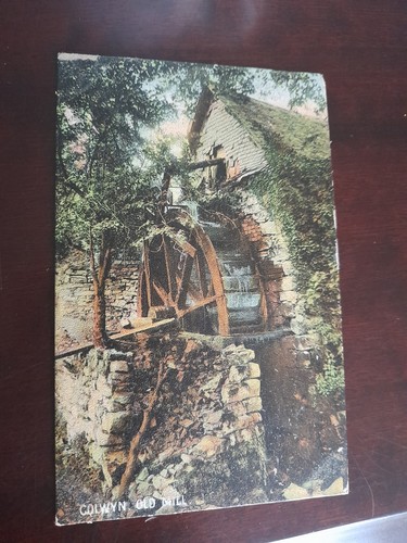 Old postcard colwyn mill - colwyn,,