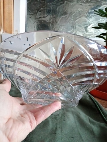 Large crystal fruit bowl - ,