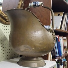 Antique Brass Coal Bucket