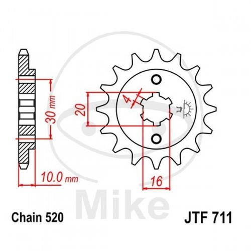 Sprocket z13 520 726 - 520, 726.06.56