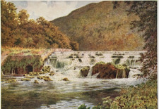 The Waterfall at Monsal Dale -