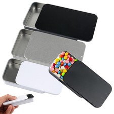 Metal Box with Sliding Lid, 4