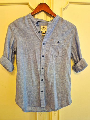 Boys fatface blue - fatface, collar
