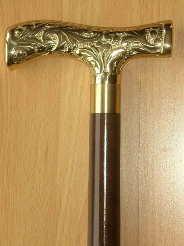 Antique brass derby head - brass,