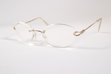 Silhouette Eyeglasses M6476 Womens Gold Rimless Metal Eyewear Glasses Frames