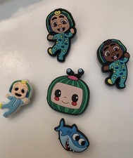Cocomelon Shoe Charms – Set of 6 | Cute Cartoon Accessories for Crocs & More