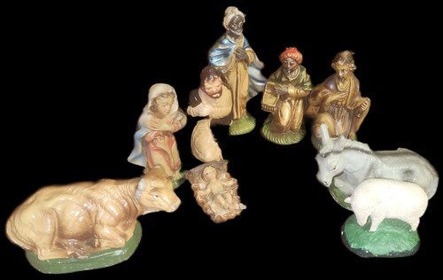 Vintage nativity scene from - vintage,