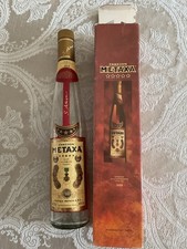 Vintage metaxa 5 star brandy empty bottle & box