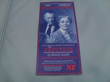 SIR JOHN MILLS & ROSEMARY HARRIS AUTOGRAPHS - signed theatre flyer THE PETITION