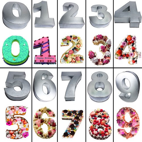 Number cake pan - number,