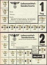 1 &2 days - Food Rations