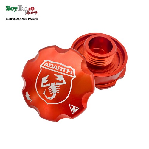 Red aluminium oil - red, cap