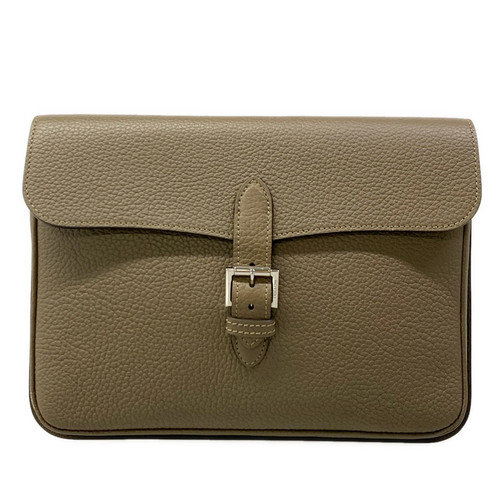 Moynat gray beige - gray, leather