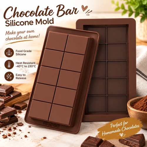 Silicone chocolate bar mould - silicone, 1