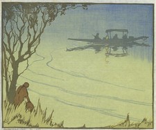 D N Morgan - Woodcut Signed In