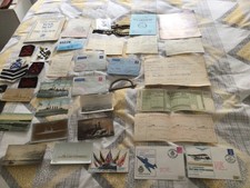 VINTAGE COLLECTORS HUGE LOT ROYAL NAVY PHOTOS BADGES PAPERWORK CAP TALLYS MAGS E
