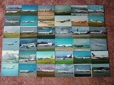 36 Unused CIVIL AVIATION, AIRCRAFT Postcards.  Good condition..