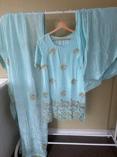 Sky blue salwar - sky, 3