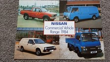 NISSAN VAN PICKUP COMMERCIAL RANGE SALES BROCHURE 1984