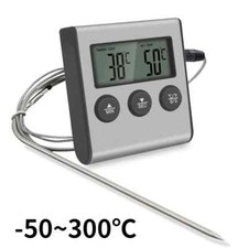 Remote Kitchen Digital Cooking Thermometer Probe Meat Food Temperature w/Timer