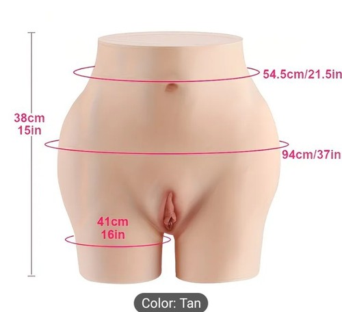 1pc realistic silicone panties - realistic,