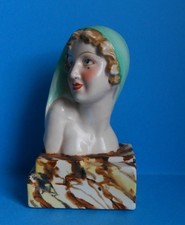 Art Deco ~ Porcelain Bust Of
