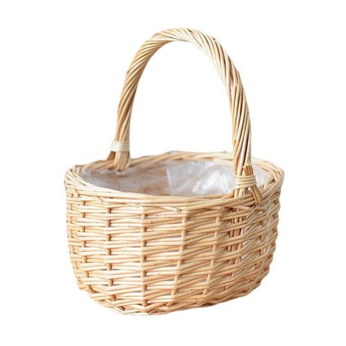 Flower basket rattan weaving - flower,